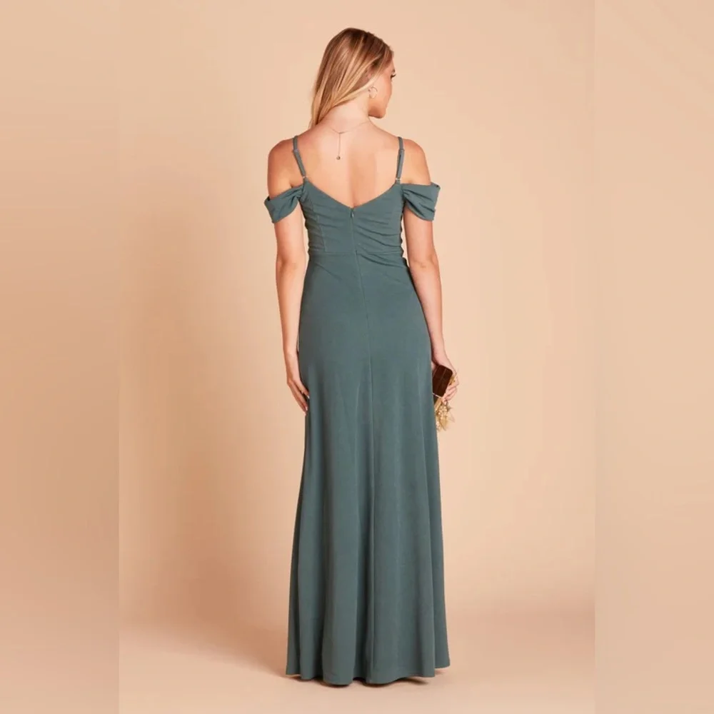 Birdy Grey DEV DRESS CREPE SEA GLASS MEDIUM NEW NWT BRIDESMAID WEDDING - Picture 2 of 5